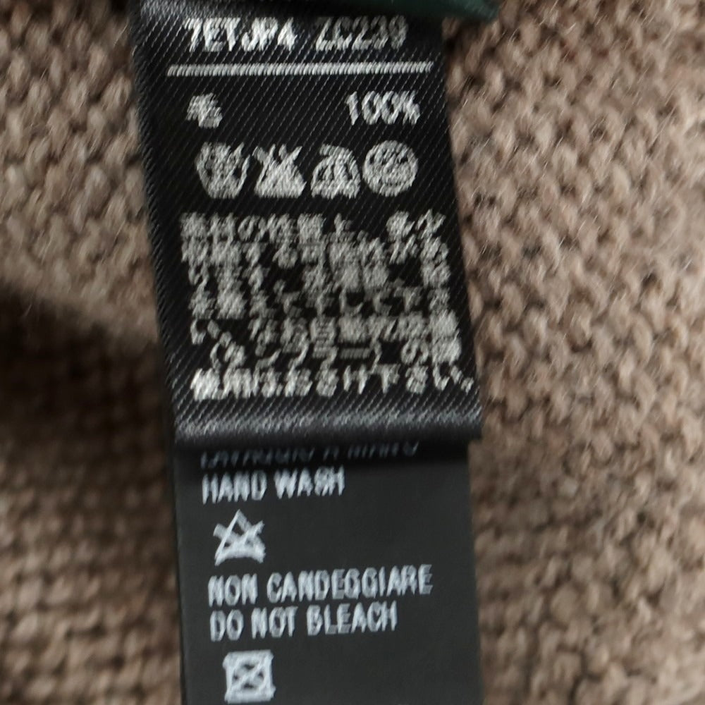 【中古】ザノーネ ZANONE ミドルゲージウール タートルネックニット グレーブラウン【 46 】【 状態ランクB 】【 メンズ 】