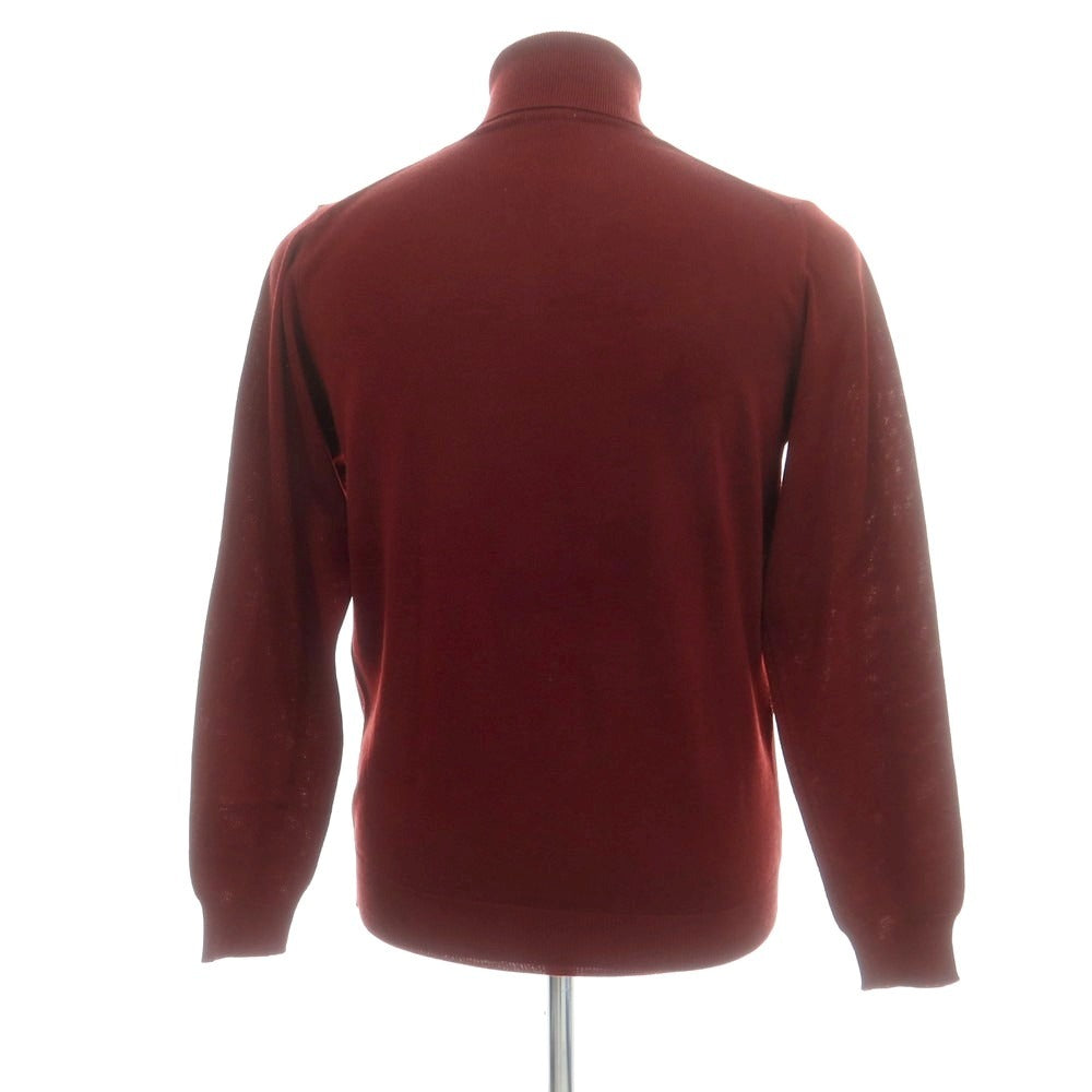 【中古】アレッサンドロルッピ Alessandro Luppi ハイゲージウール タートルネックニット レッドブラウン【 46 】【 状態ランクB 】【 メンズ 】