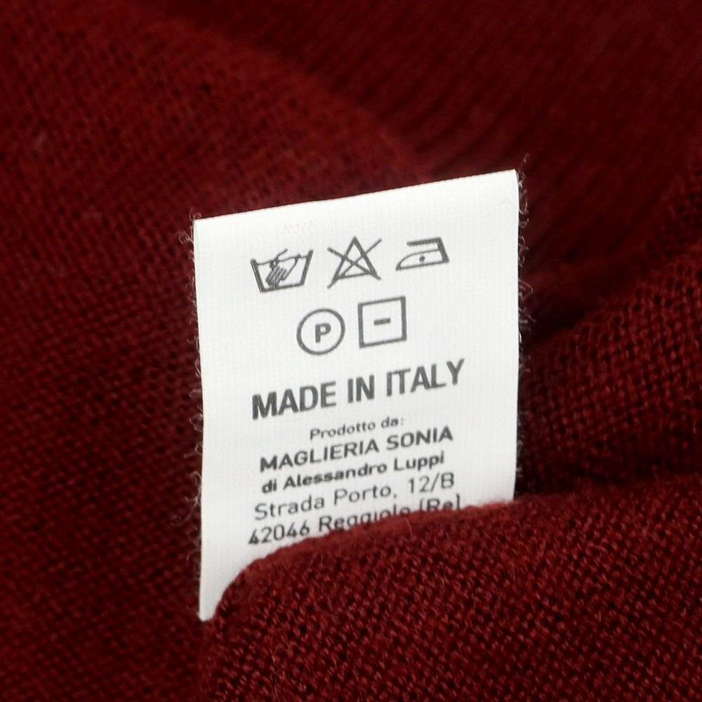 【中古】アレッサンドロルッピ Alessandro Luppi ハイゲージウール タートルネックニット レッドブラウン【 46 】【 状態ランクB 】【 メンズ 】