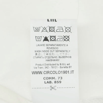 【中古】チルコロ1901 CIRCOLO 1901 ストレッチコットン タートルネック長袖Ｔシャツ ホワイト【 S 】【 状態ランクB 】【 メンズ 】