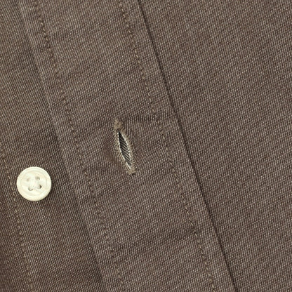 【中古】ユニバーサルランゲージ UNIVERSAL LANGUAGE コットン セミワイドカラー カジュアルシャツ アッシュブラウン【 M 】【 状態ランクB 】【 メンズ 】