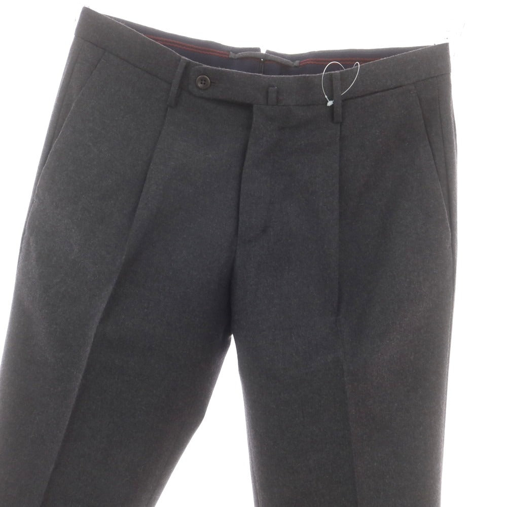 【中古】インコテックス INCOTEX SUPER100’s ウール ドレススラックスパンツ ダークグレー【 46 】【 状態ランクB 】【 メンズ 】