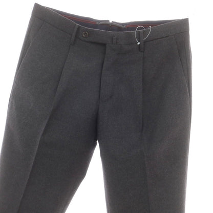 【中古】インコテックス INCOTEX SUPER100’s ウール ドレススラックスパンツ ダークグレー【 46 】【 状態ランクB 】【 メンズ 】