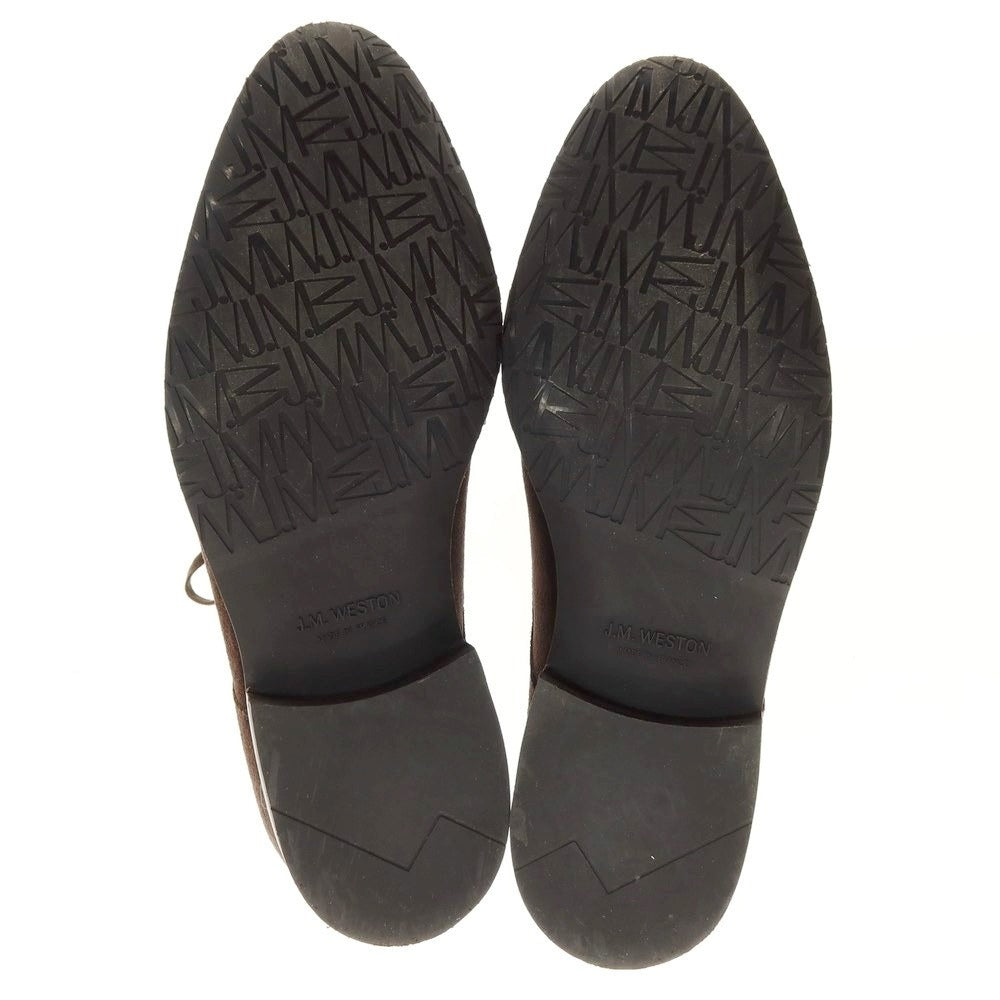 【中古】ジェイエムウエストン J.M WESTON EDOUARD スエード チャッカブーツ ダークブラウン【 6 1/2D 】【 状態ランクA 】【 メンズ 】