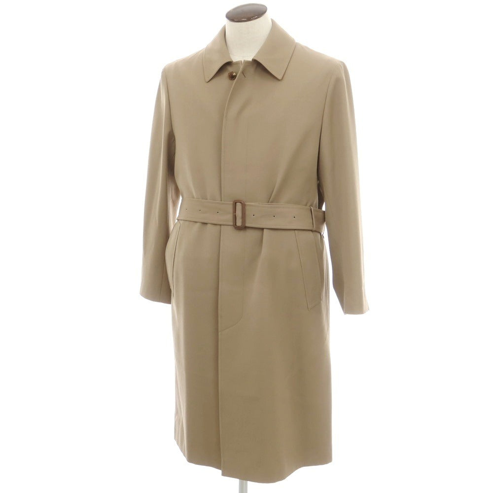 【中古】ユナイテッドアローズ UNITED ARROWS ツイルウール ステンカラーコート ベージュ【 L 】【 状態ランクA 】【 メンズ 】