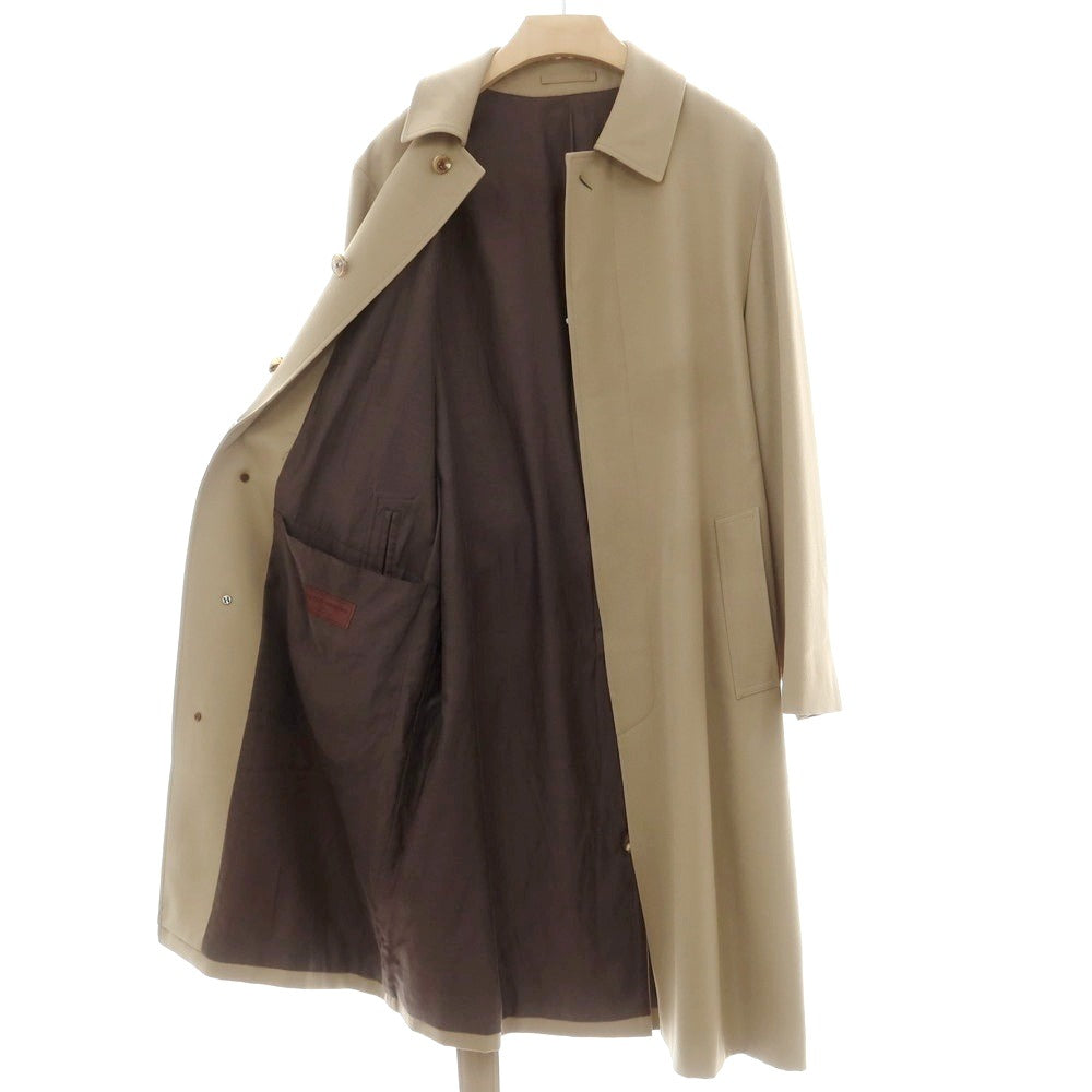 【中古】ユナイテッドアローズ UNITED ARROWS ツイルウール ステンカラーコート ベージュ【 L 】【 状態ランクA 】【 メンズ 】