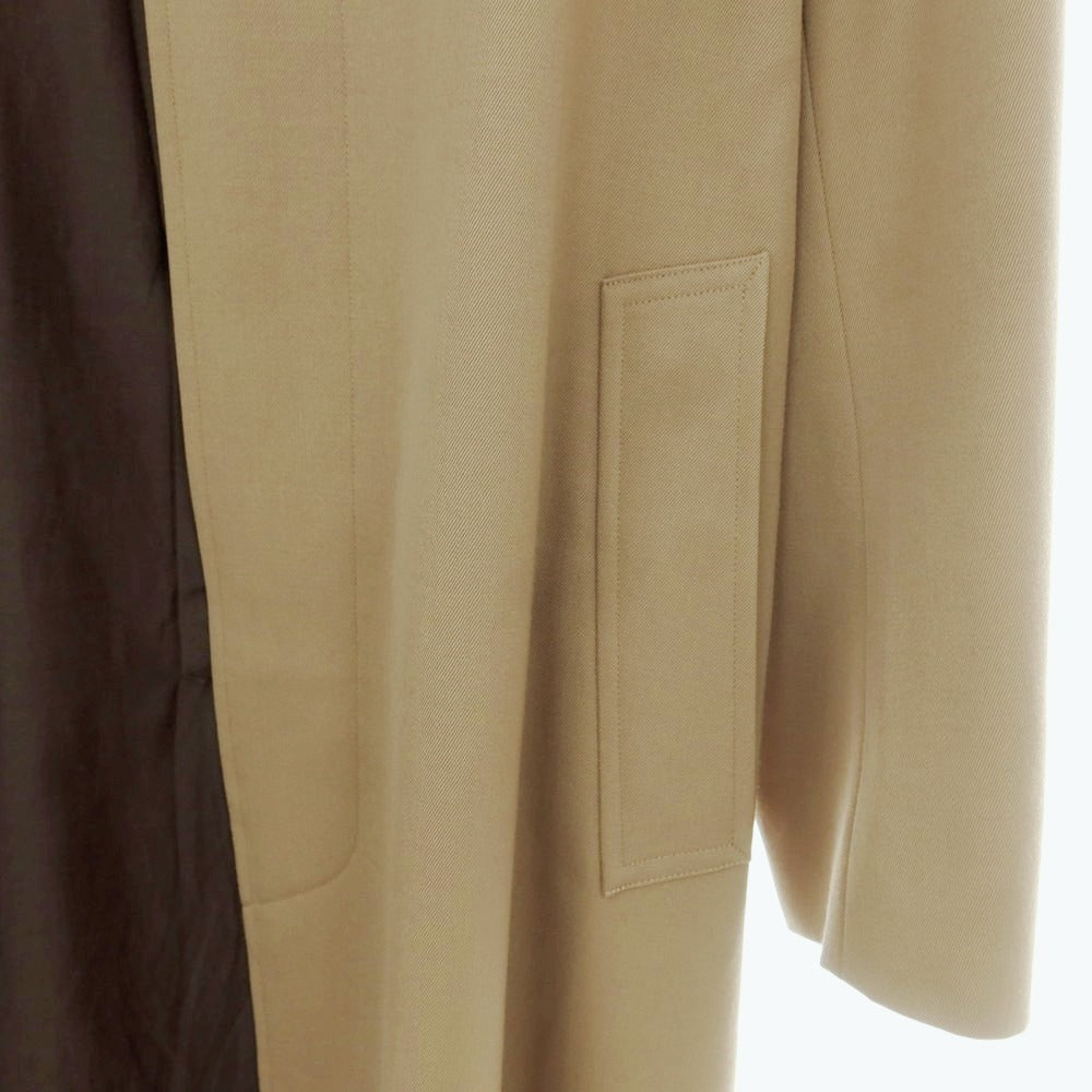 【中古】ユナイテッドアローズ UNITED ARROWS ツイルウール ステンカラーコート ベージュ【 L 】【 状態ランクA 】【 メンズ 】