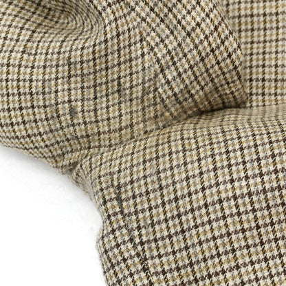 【中古】バタクハウスカット batak house cut ウールリネンシルク チェック 3B テーラードジャケット ベージュ【 38 】【 状態ランクD 】【 メンズ 】