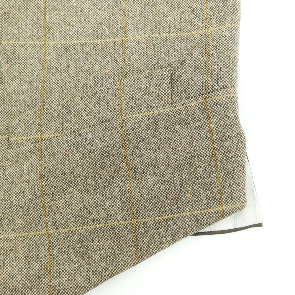 【中古】バタクハウスカット batak house cut ウール カジュアル系ジレ ブラウン【 サイズ表記なし（M位） 】【 状態ランクC 】【 メンズ 】