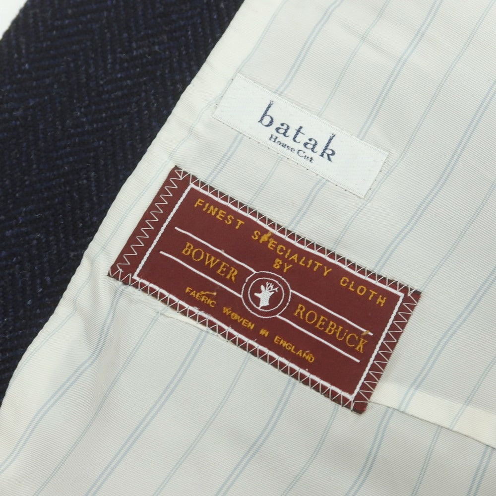【中古】バタクハウスカット batak house cut ウール カジュアル系ジレ ネイビー【 サイズ表記なし（M位） 】【 状態ランクB 】【 メンズ 】