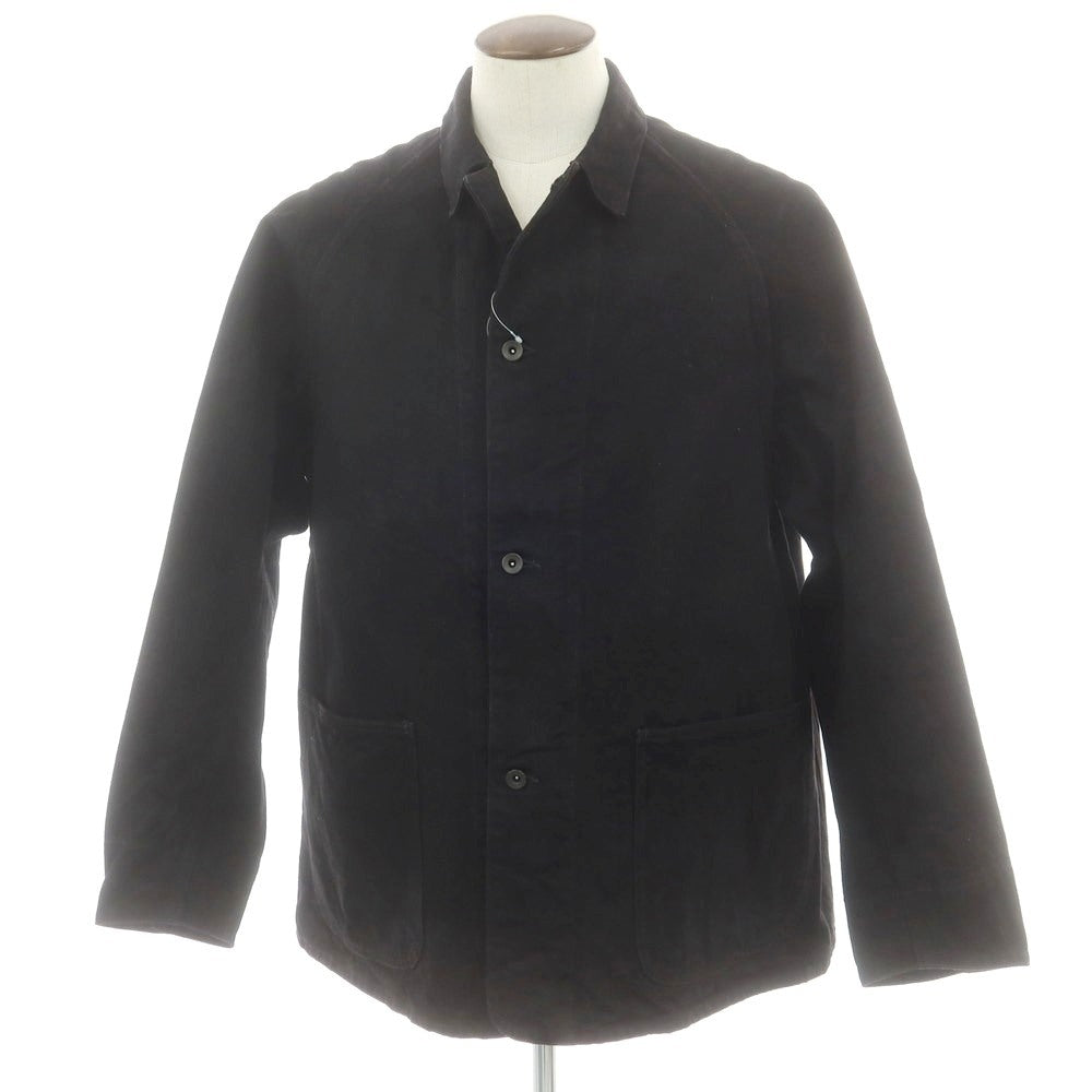 【中古】コモリ COMOLI 2025年秋冬 コットン ワークジャケット ブラック【 3 】【 状態ランクB 】【 メンズ 】