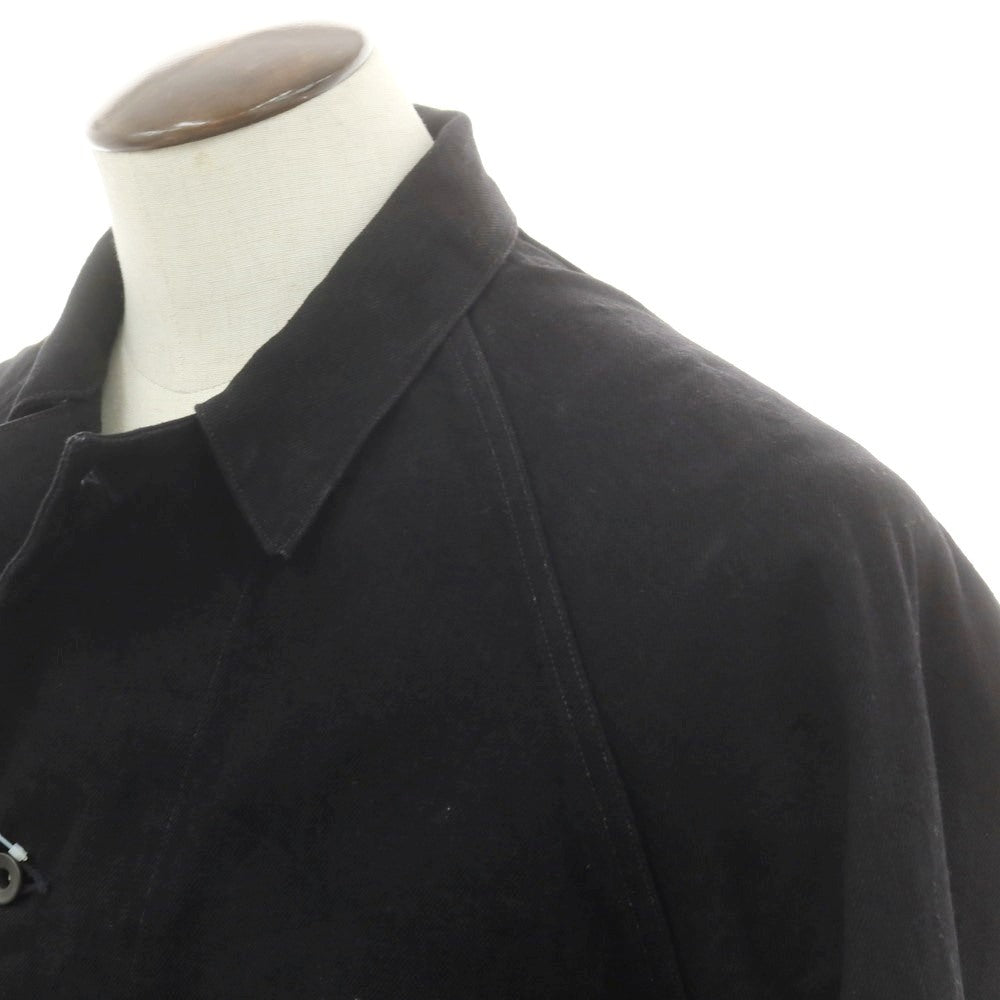 【中古】コモリ COMOLI 2025年秋冬 コットン ワークジャケット ブラック【 3 】【 状態ランクB 】【 メンズ 】