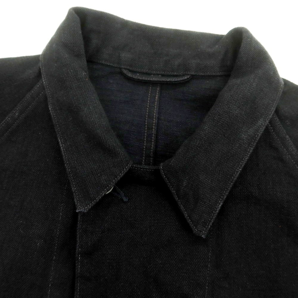 【中古】コモリ COMOLI 2025年秋冬 コットン ワークジャケット ブラック【 3 】【 状態ランクB 】【 メンズ 】