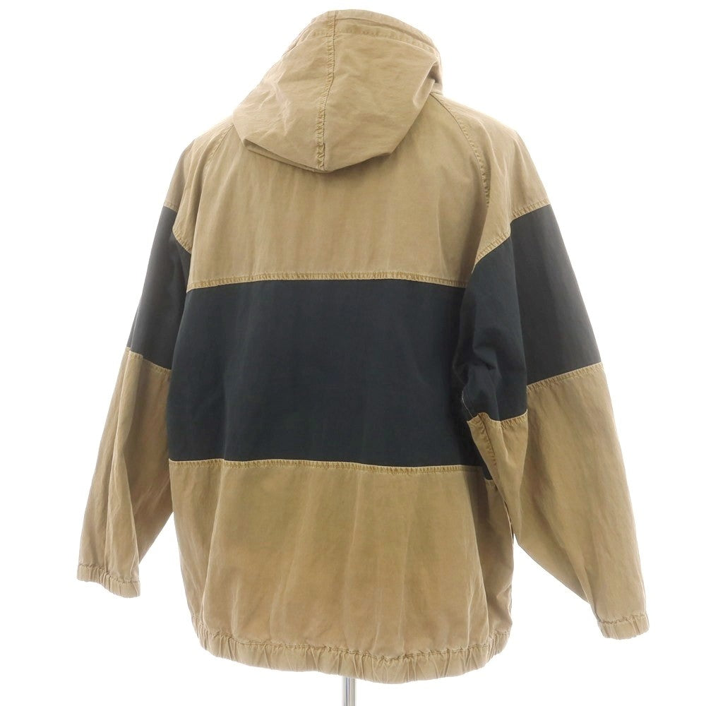 【中古】エスエスズィー SSZ コットンナイロン フーデッド シェルジャケット ベージュxダークグリーン【 Ｍ 】【 状態ランクB 】【 メンズ 】