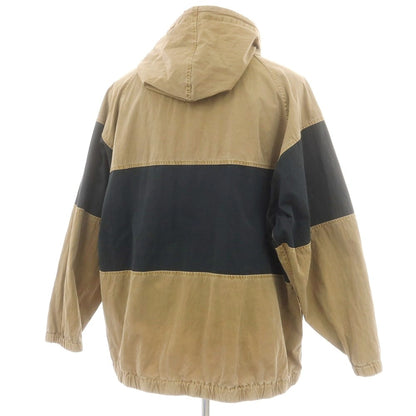 【中古】エスエスズィー SSZ コットンナイロン フーデッド シェルジャケット ベージュxダークグリーン【 Ｍ 】【 状態ランクB 】【 メンズ 】