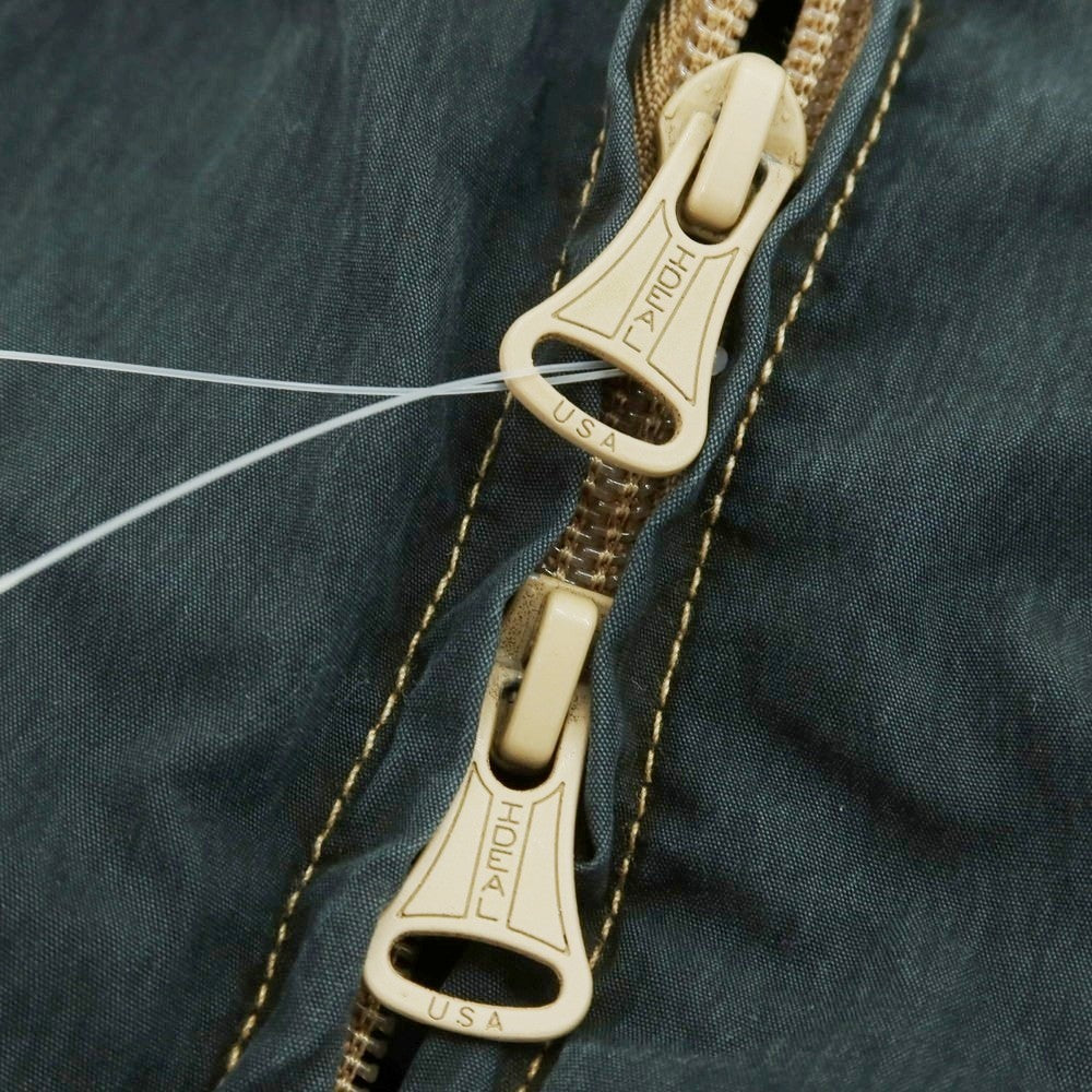 【中古】エスエスズィー SSZ コットンナイロン フーデッド シェルジャケット ベージュxダークグリーン【 Ｍ 】【 状態ランクB 】【 メンズ 】