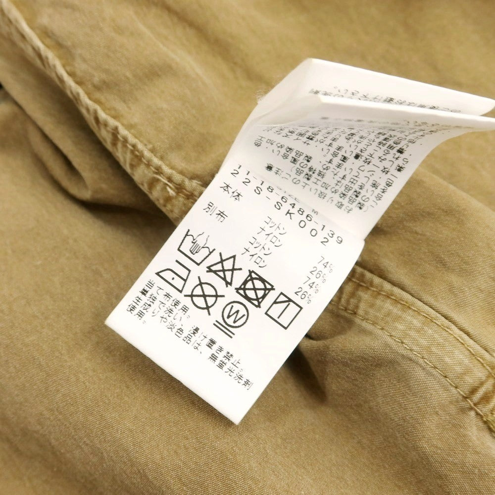 【中古】エスエスズィー SSZ コットンナイロン フーデッド シェルジャケット ベージュxダークグリーン【 Ｍ 】【 状態ランクB 】【 メンズ 】