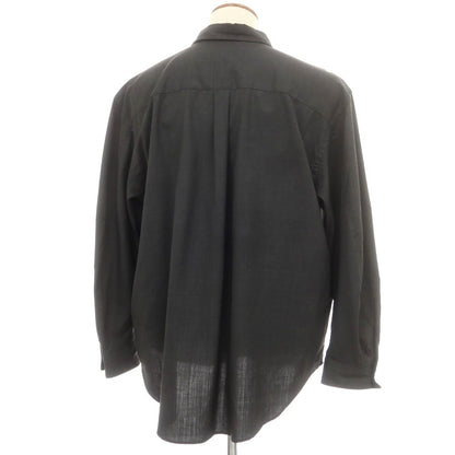 【中古】エスエスズィー SSZ 2025年秋冬 ウール レギュラーカラー カジュアルシャツ ダークグレー【 M 】【 状態ランクA 】【 メンズ 】