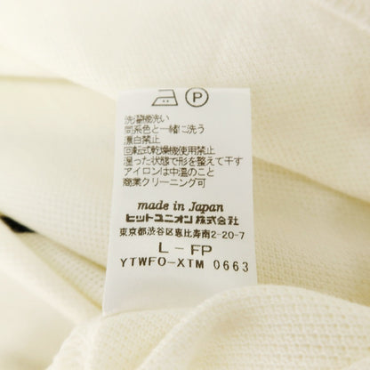 【中古】フレッドペリー FRED PERRY BEAMS別注 コットン ボーダー 半袖ポロシャツ ネイビーxオフホワイト【サイズL】【 状態ランクB 】【 メンズ 】