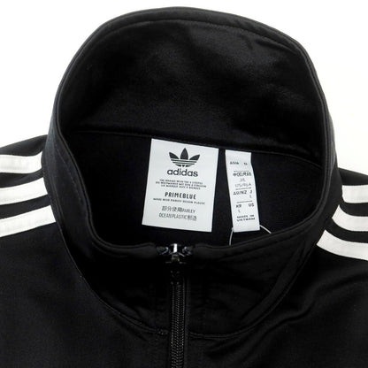 【中古】アディダス adidas スリーストライプス ポリエステル ジャージ ブラック【 L 】【 状態ランクB 】【 メンズ 】