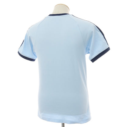 【中古】アディダス adidas コットン クルーネック 半袖Ｔシャツ ライトブルーxネイビー【サイズJPN：S】【 状態ランクB 】【 メンズ 】