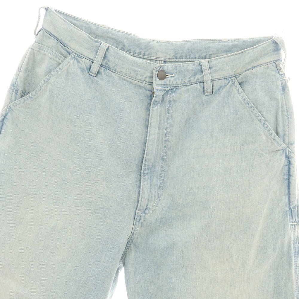 【中古】エスエスズィー SSZ コットン デニム イージー ペインターパンツ ライトブルー【 M 】【 状態ランクB 】【 メンズ 】