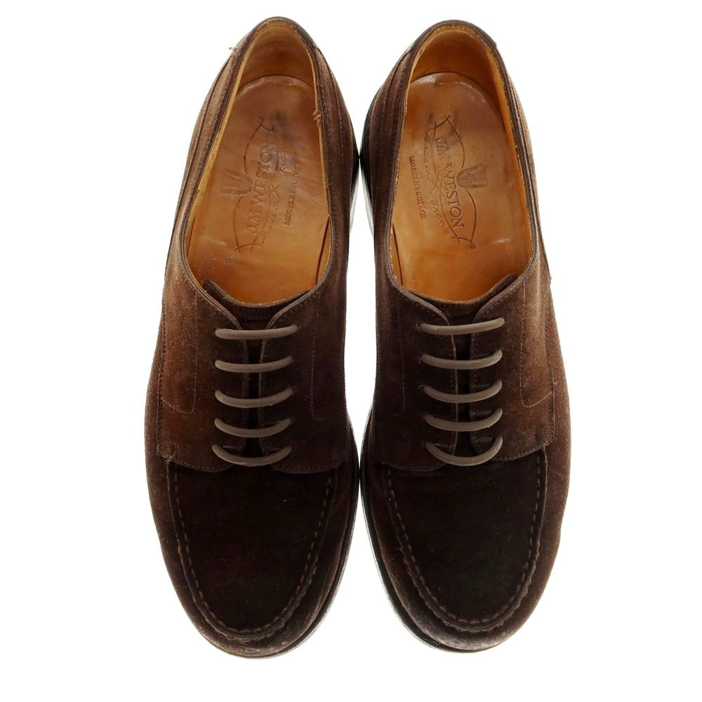 【中古】ジェイエムウエストン J.M WESTON 641 GOLF スエード ドレスシューズ ダークブラウン【 6D 】【 状態ランクC 】【 メンズ 】