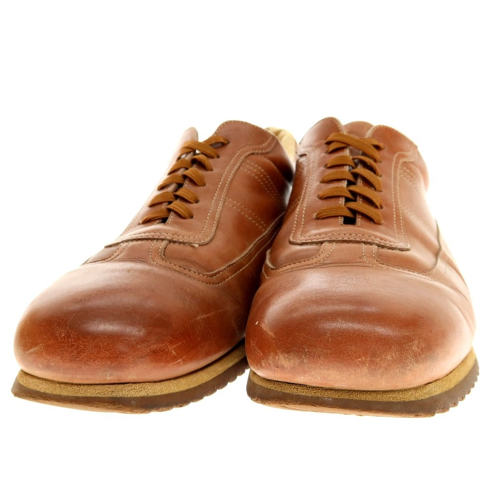 【中古】サントーニ Santoni レザー スニーカー ブラウン【 7 】【 状態ランクC 】【 メンズ 】