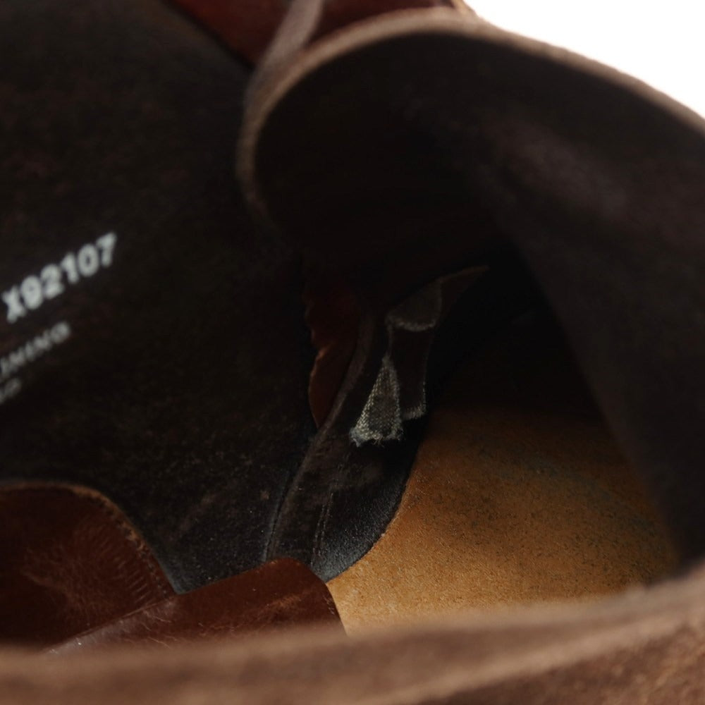 【中古】クロケットアンドジョーンズ CROCKETT&amp;JONES CHAKKA スエード チャッカブーツ ダークブラウン【 6 1/2E 】【 状態ランクD 】【 メンズ 】