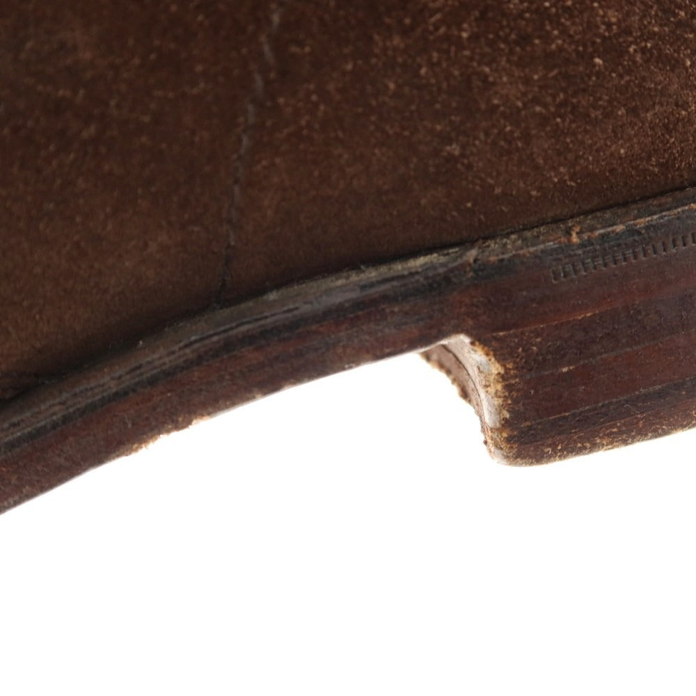 【中古】クロケットアンドジョーンズ CROCKETT&amp;JONES CHAKKA スエード チャッカブーツ ダークブラウン【 6 1/2E 】【 状態ランクD 】【 メンズ 】