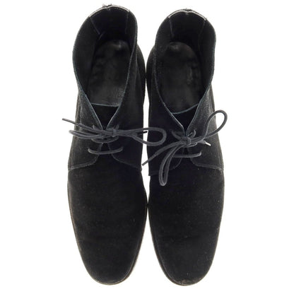 【中古】クロケットアンドジョーンズ CROCKETT&amp;JONES CHAKKA スエード チャッカブーツ ブラック【 7 】【 状態ランクD 】【 メンズ 】