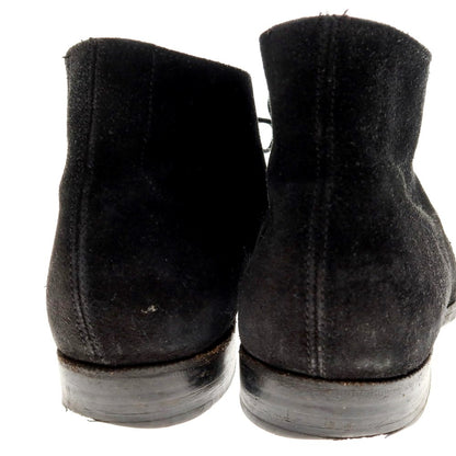 【中古】クロケットアンドジョーンズ CROCKETT&amp;JONES CHAKKA スエード チャッカブーツ ブラック【 7 】【 状態ランクD 】【 メンズ 】