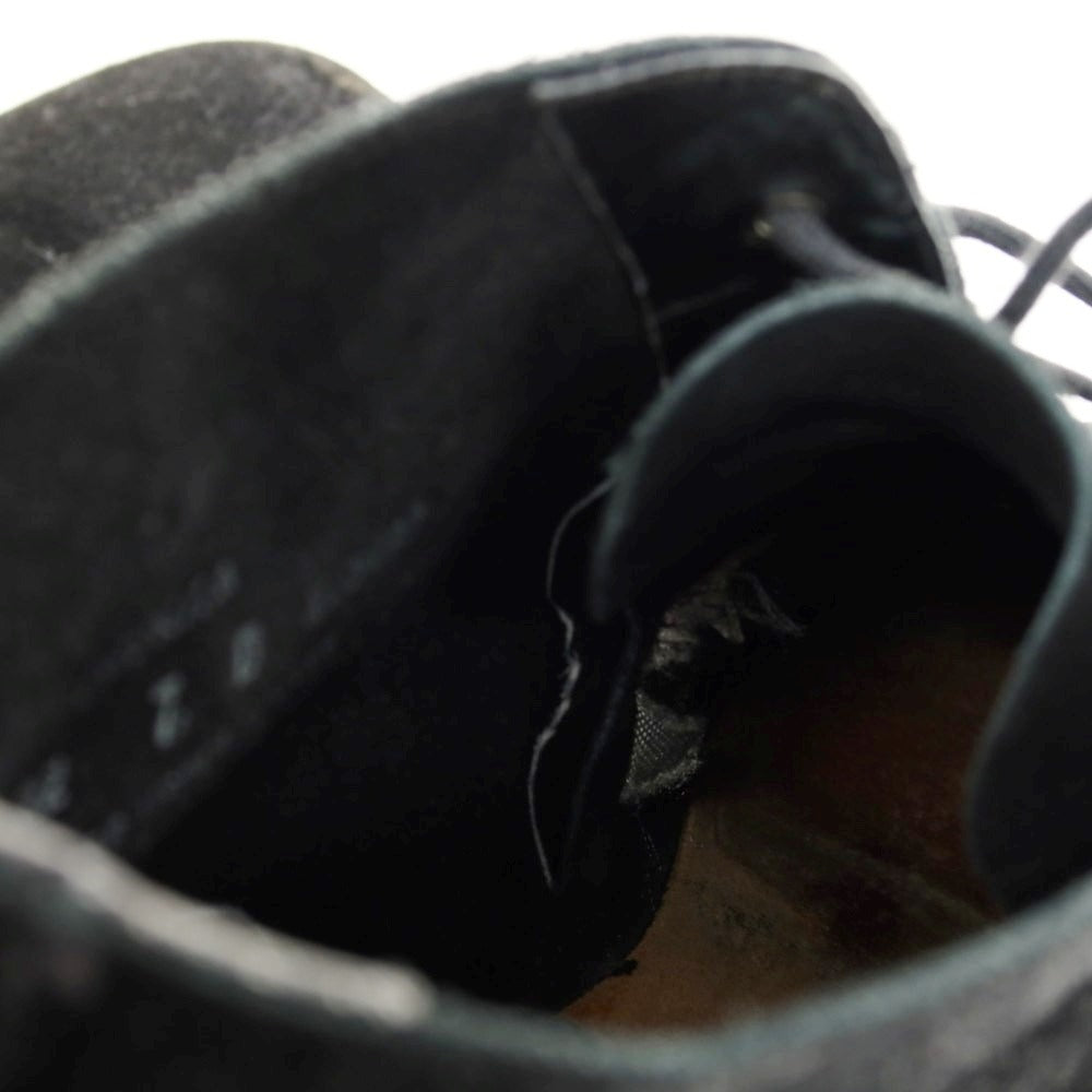 【中古】クロケットアンドジョーンズ CROCKETT&amp;JONES CHAKKA スエード チャッカブーツ ブラック【 7 】【 状態ランクD 】【 メンズ 】