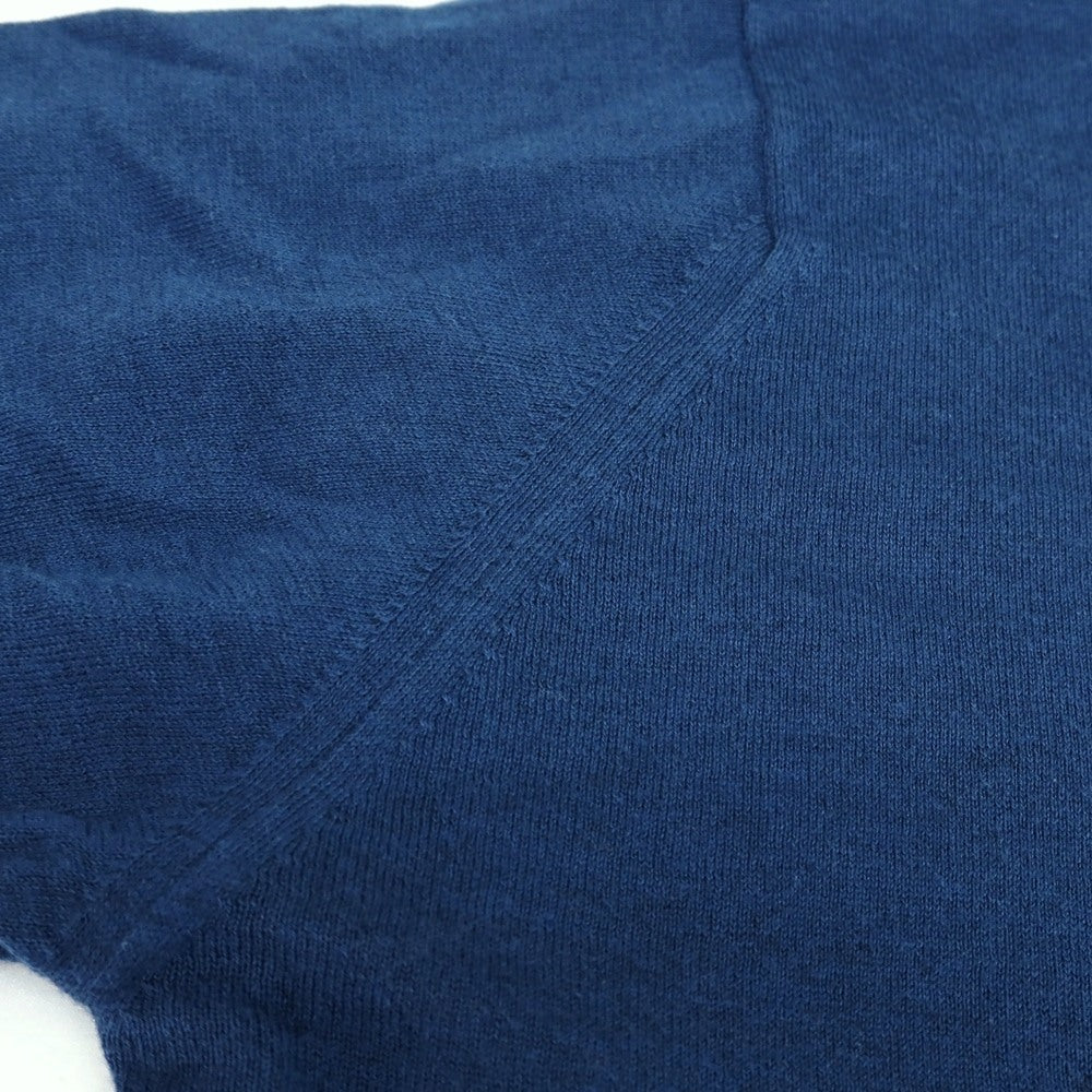 【中古】ジョンスメドレー JOHN SMEDLEY ハイゲージ シーアイランドコットン クルーネック 半袖 プルオーバーニット ダークブルー【サイズS】【 状態ランクB 】【 メンズ 】