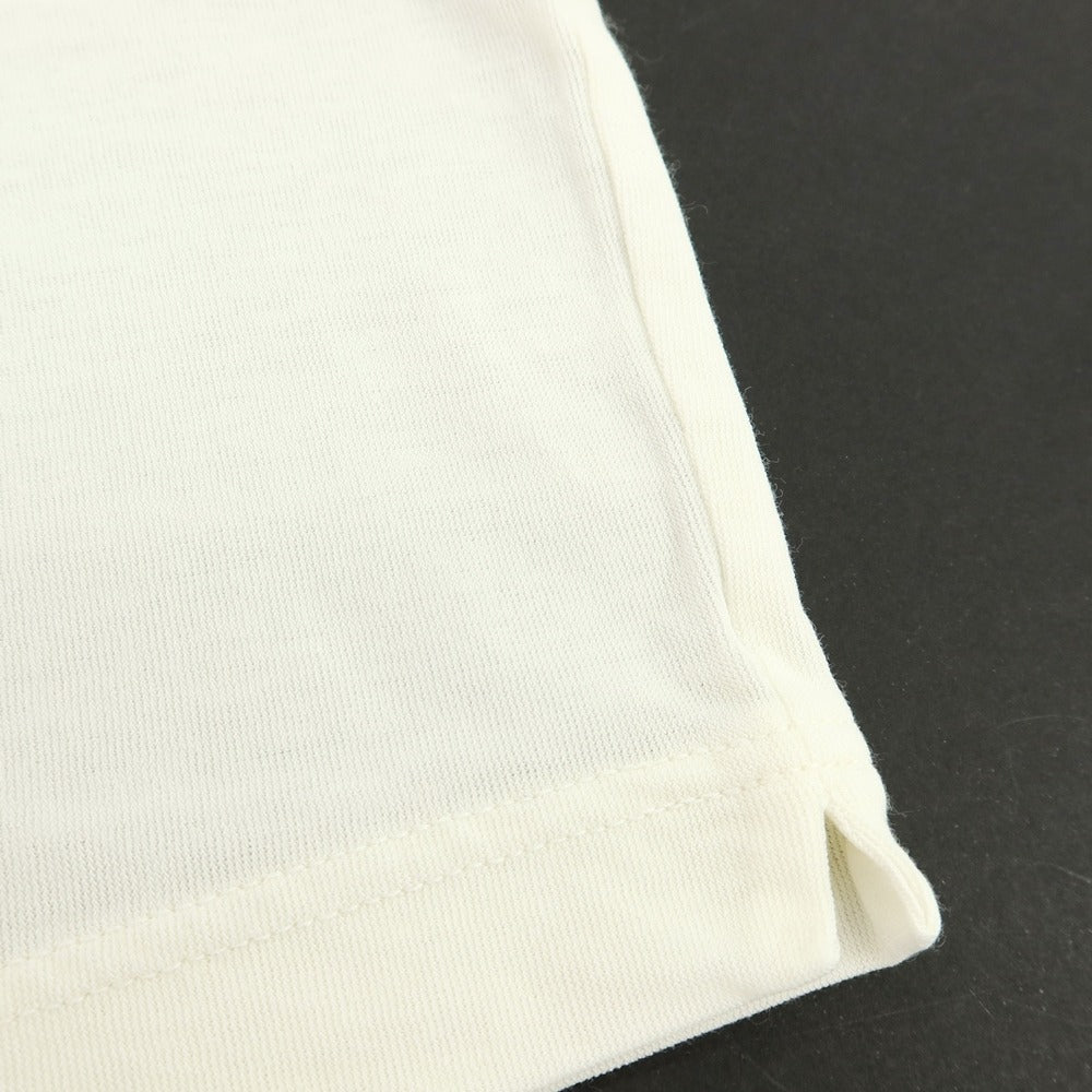【中古】フィリッポ デ ローレンティス FILIPPO DE LAURENTIIS クレープコットン クルーネック 半袖Ｔシャツ アイボリー【サイズ46】【 状態ランクA 】【 メンズ 】