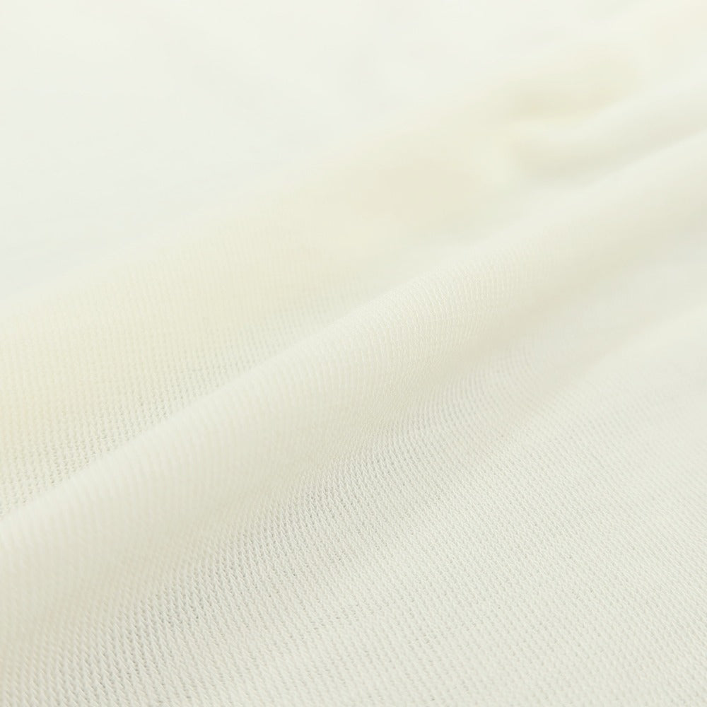 【中古】フィリッポ デ ローレンティス FILIPPO DE LAURENTIIS クレープコットン クルーネック 半袖Ｔシャツ アイボリー【サイズ46】【 状態ランクA 】【 メンズ 】