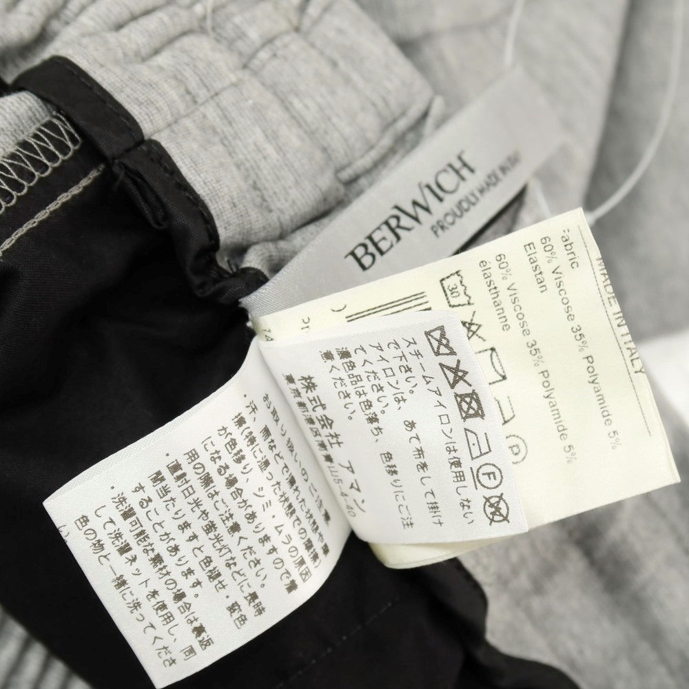 【中古】ベルウィッチ BERWICH レーヨンナイロン ジャージー イージーパンツ ライトグレー【サイズ46】【 状態ランクA 】【 メンズ 】