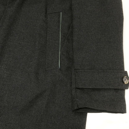 【中古】イザイア ISAIA カシミヤ ステンカラーコート チャコールグレー【 48 】【 状態ランクB 】【 メンズ 】