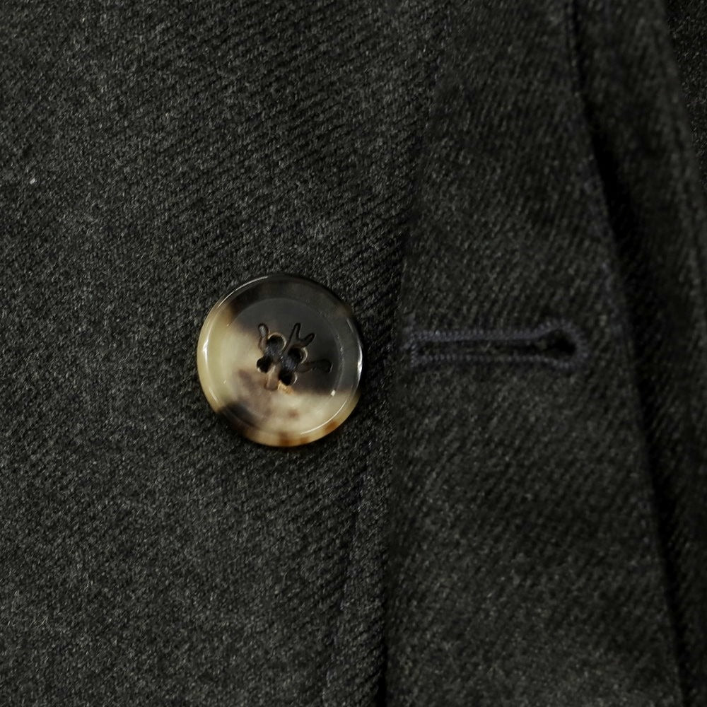 【中古】イザイア ISAIA カシミヤ ステンカラーコート チャコールグレー【 48 】【 状態ランクB 】【 メンズ 】