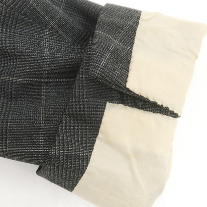 【中古】チェーザレ アットリーニ Cesare Attolini ウール チェック 3つボタンスーツ グレーxライトグレー【 上46/下44 】【 状態ランクB 】【 メンズ 】