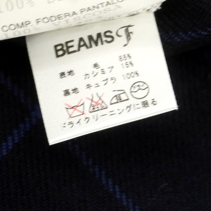 【中古】エリーゴ Eligo ウールカシミヤ ウィンドウペーンチェック 3B テーラードジャケット ダークネイビーxブルー【 46 】【 状態ランクB 】【 メンズ 】