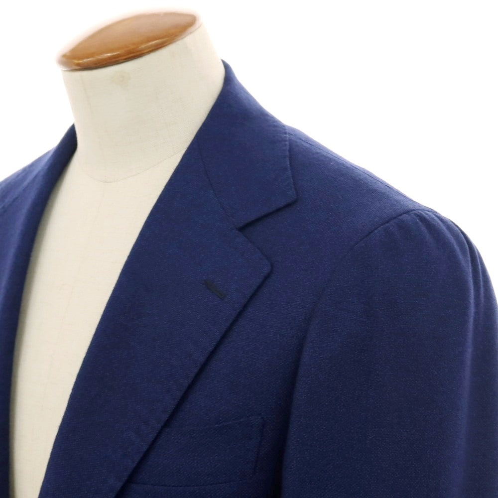 【中古】リングヂャケット RING JACKET MEISTER ウール系 3B テーラードジャケット ライトネイビー【 表記なし（M位） 】【 状態ランクB 】【 メンズ 】