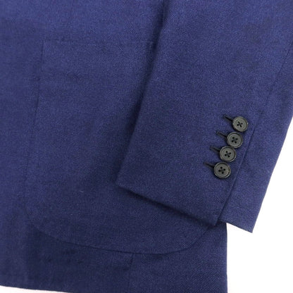 【中古】リングヂャケット RING JACKET MEISTER ウール系 3B テーラードジャケット ライトネイビー【 表記なし（M位） 】【 状態ランクB 】【 メンズ 】