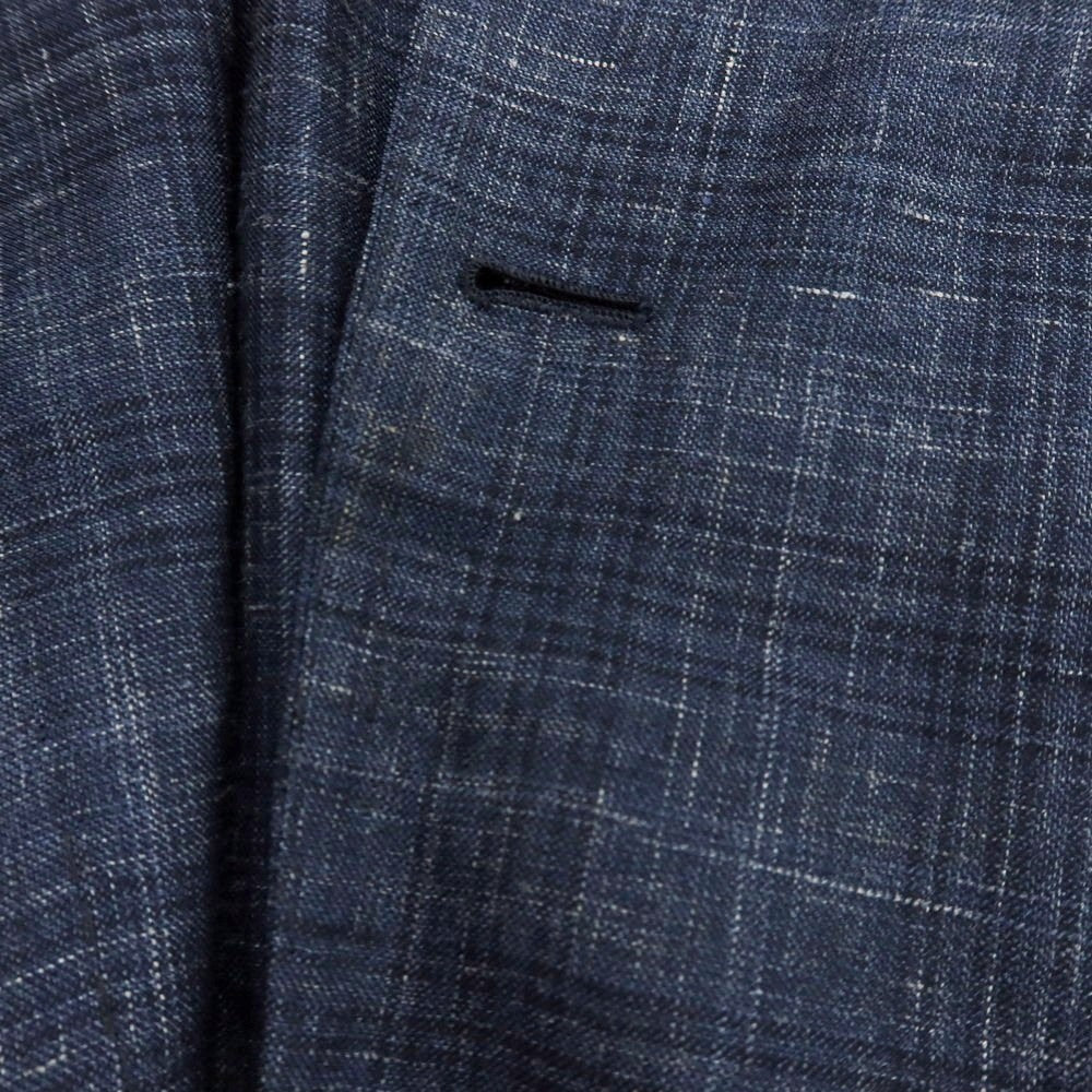 【中古】リングヂャケット RING JACKET MEISTER ウール系 3B テーラードジャケット ネイビー【 表記なし（M位） 】【 状態ランクC 】【 メンズ 】