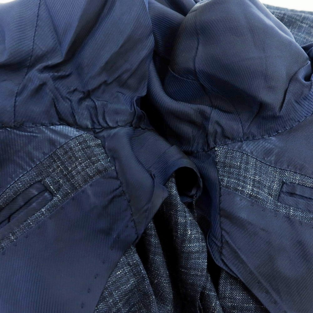 【中古】リングヂャケット RING JACKET MEISTER ウール系 3B テーラードジャケット ネイビー【 表記なし（M位） 】【 状態ランクC 】【 メンズ 】