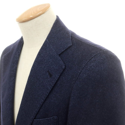 【中古】オラッツィオ ルチアーノ Orazio Luciano ウール系 3B テーラードジャケット ネイビー【 44 】【 状態ランクC 】【 メンズ 】
