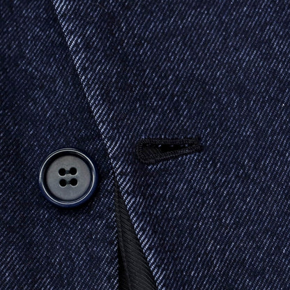 【中古】オラッツィオ ルチアーノ Orazio Luciano ウール系 3B テーラードジャケット ネイビー【 44 】【 状態ランクC 】【 メンズ 】