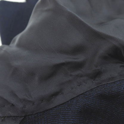 【中古】リングヂャケット RING JACKET New Balloon ストレッチ コットンウール チェック 2B テーラードジャケット ライトネイビーxブラック【 46 】【 状態ランクB 】【 メンズ 】