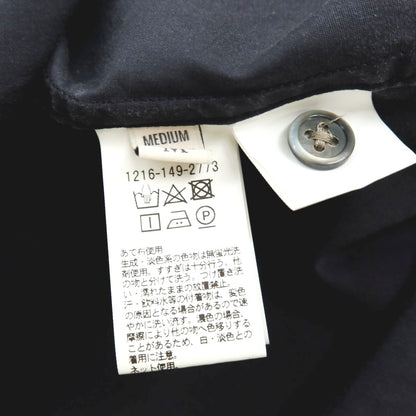 【中古】ビューティアンドユースユナイテッドアローズ BEAUTY&amp;YOUTH UNITED ARROWS セルロースコットン バンドカラー 半袖シャツ ブラック【サイズM】【 状態ランクC 】【 メンズ 】