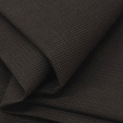 【中古】リングヂャケット RING JACKET コットンウールポリウレタン グレンチェック イージースラックスパンツ ダークブラウン【サイズ46】【 状態ランクB 】【 メンズ 】